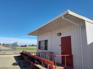 Commercial gutter installation - Corning High School 2