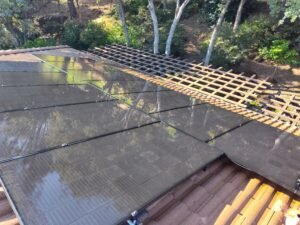 Residential solar cleaning - after picture