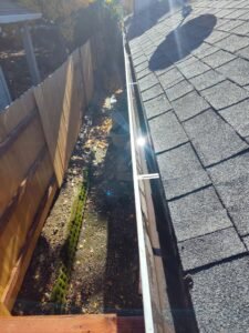 cleaned gutters