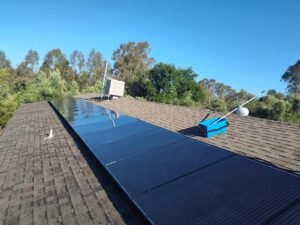 After picture of dirty solar panels