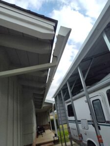 Gutter hanging from home in chico