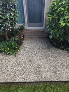 after picture of dirty walkway