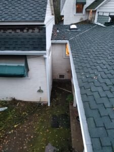 Micro mesh gutter guards installed on a new gutter system in Chico CA