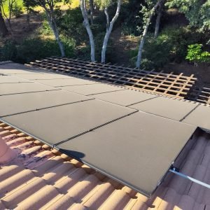 severely dusty solar panels